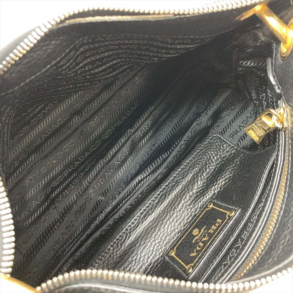 PRADA Black Leather Shoulder Bag - Picture 13 of 14